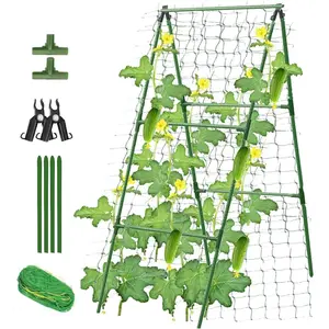 Cucumber Trellis Garden Arch Support Frame, High Plant Climbing Stand for Vegetables Peas Fruits Outdoor A-Frame, Suitable for Small Plants, Climbing Planting Stand