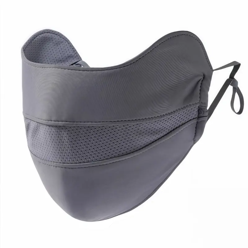 Neleus UPF 50+ Cooling Ice Silk Athletic Face Mask - Durable Lightweight Nylon, Mesh Panels, Adjustable Loops, Windproof, Anti-Fog, Washable, Easy to Refresh, Wind & Dust Guard, Fashion Accessory for Outdoor Adventure