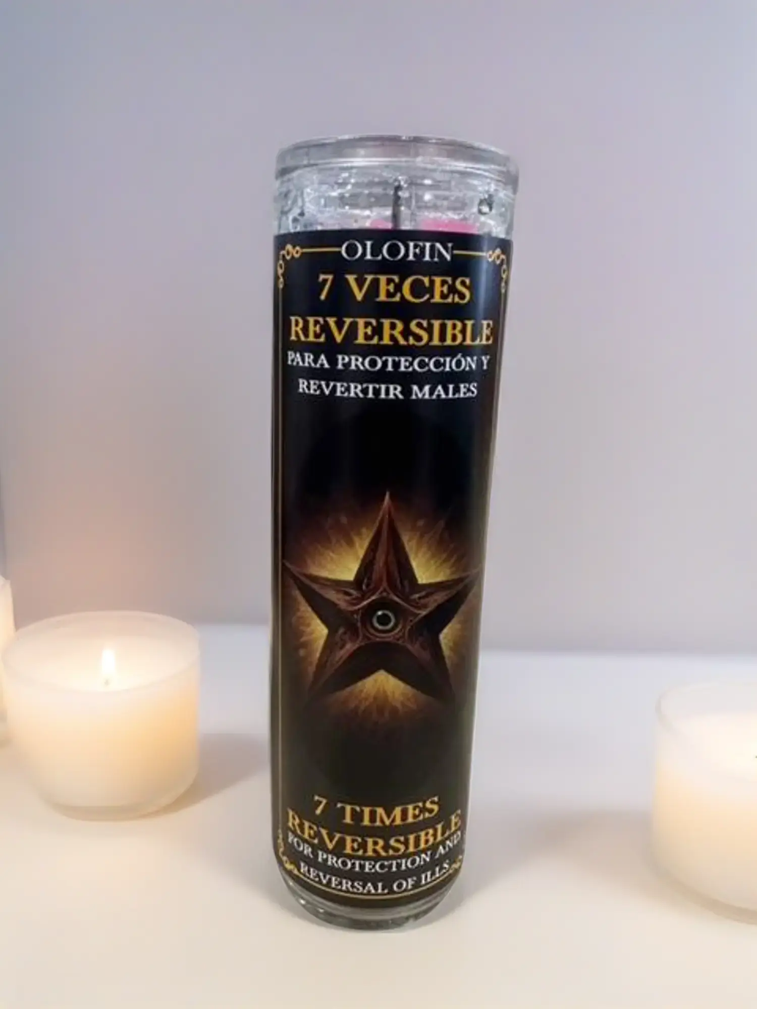 7 Veces Reversible Vela Preparada 7-Way Reversible Aromatherapy Candle, Prepared for Therapy & Healthcare Use