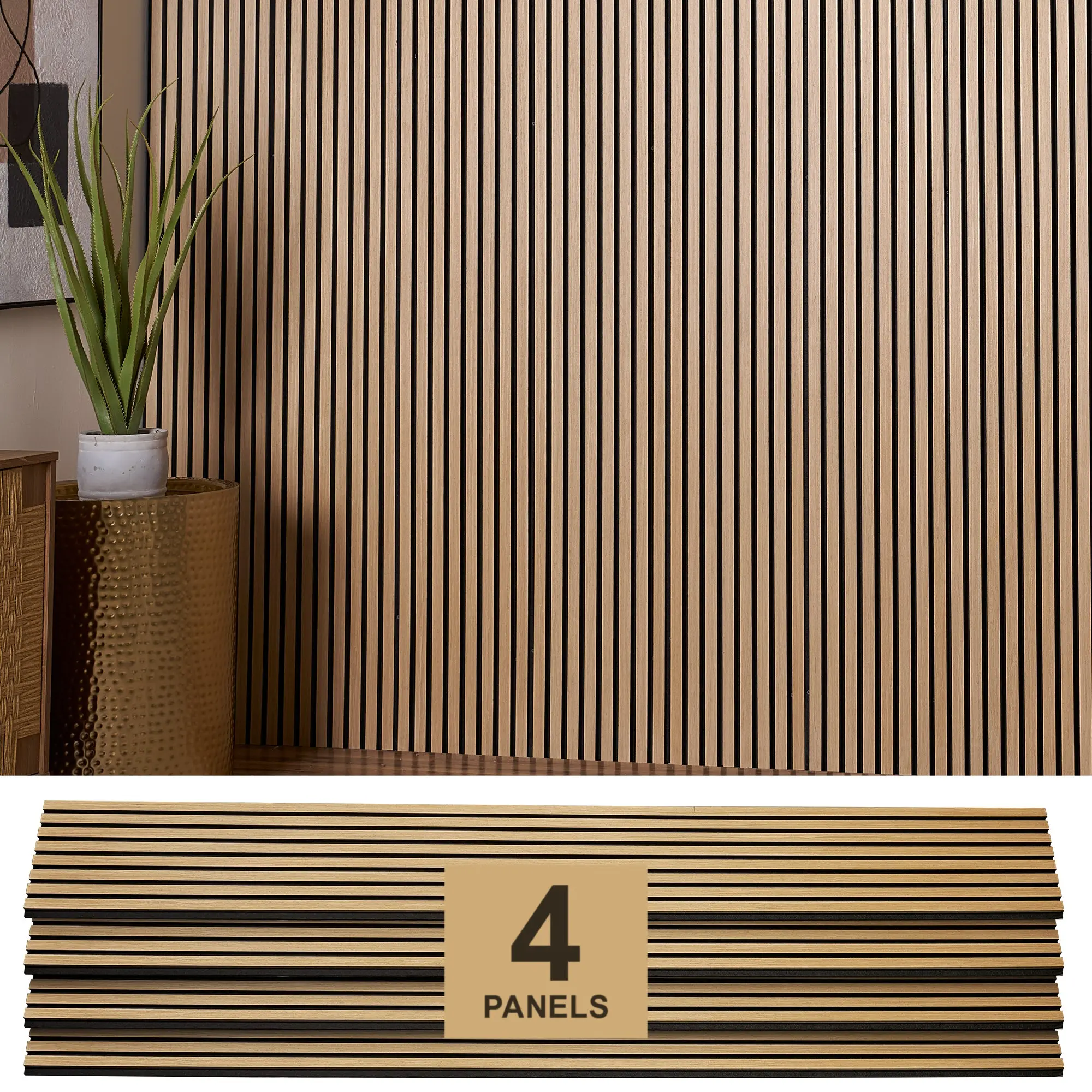 Acoustic Wall Panels (Natural Oak)