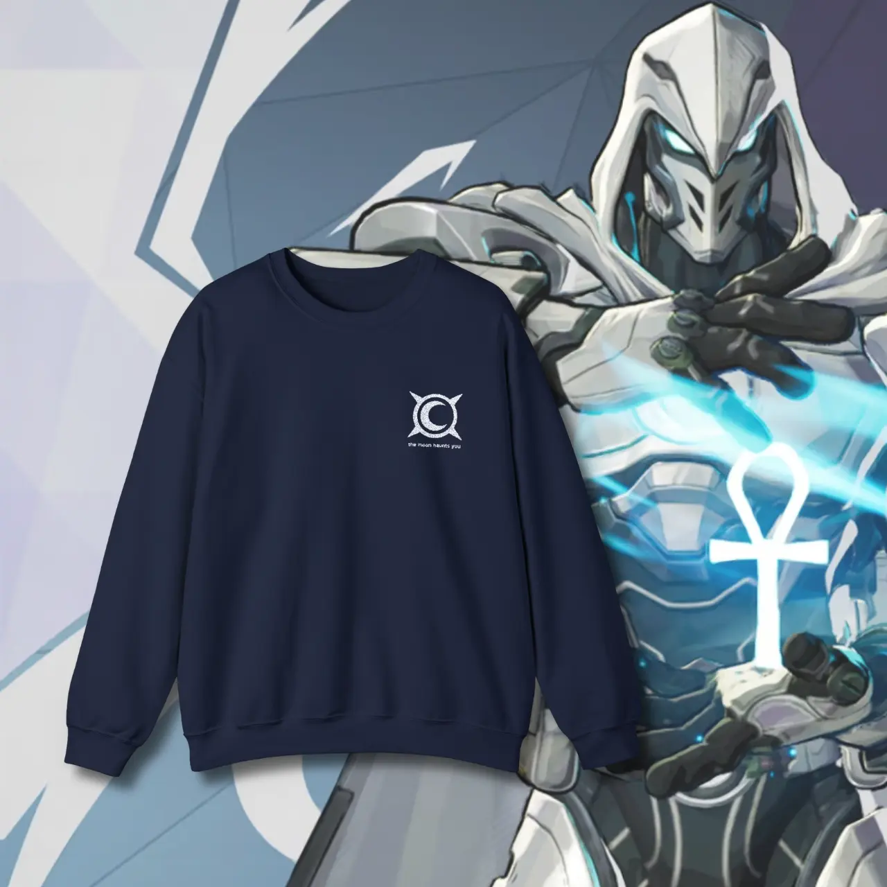 Rivals Inspired Lunar Duelist Embroidered Crewneck | Gamer Style