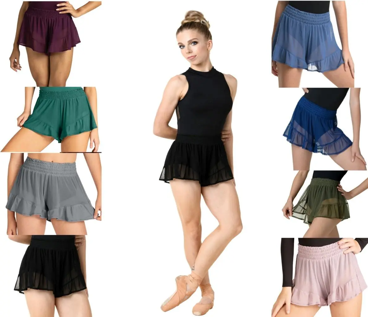 New Shorts Danz N Motion 21412A Adult Size Lots of Colors Ballet Jazz