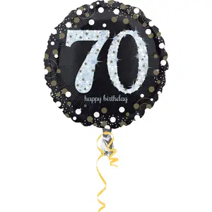 Sparkling 70th Birthday Foil Balloon