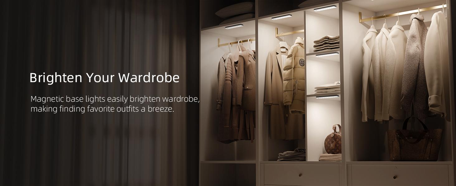 EZVALO 62 LED Under Cabinet Lights with Charging Station, 2000mAh Rechargeable Motion Sensor Light Indoor, 3 Color Temps, Remote Control, Timer, Dimmable Wireless Closet Lighting for Kitchen, Wardrobe, Pantry