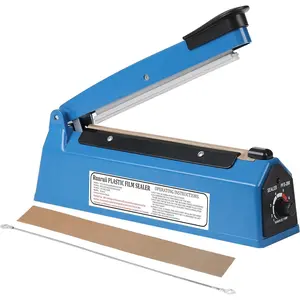 Impulse Heat Sealer 8 inch Impulse Bag Sealer Poly Bag Sealing Machine Heat Sealing Machine with Replacement Kit for Plastic Bags PE PP Bags