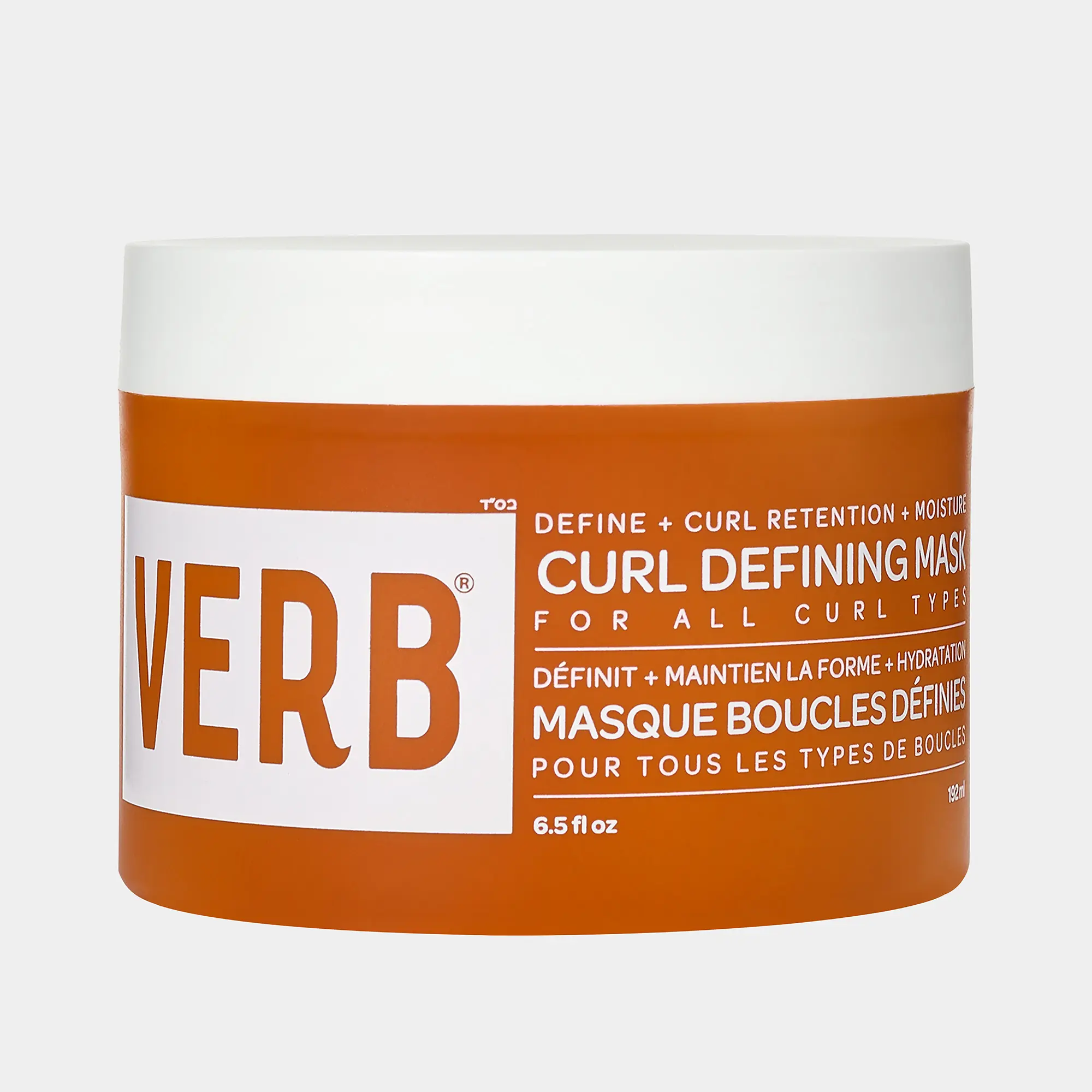 Verb Curl Defining Mask for Bouncy Curls - Rich Moisture, Curl Definition, Reduces Frizz 84%, Increases Retention 20% - Paraben-Free, Gluten-Free, Vegan