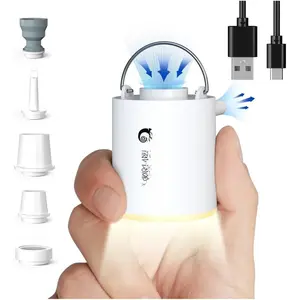 Pump X Portable Air Pump+ Camping Light Ultra-Mini Air Pump with 1300mAh  USB Rechargeable for Sleeping Pads Pool Floats Air Bed Air Mattress Swimming Ring