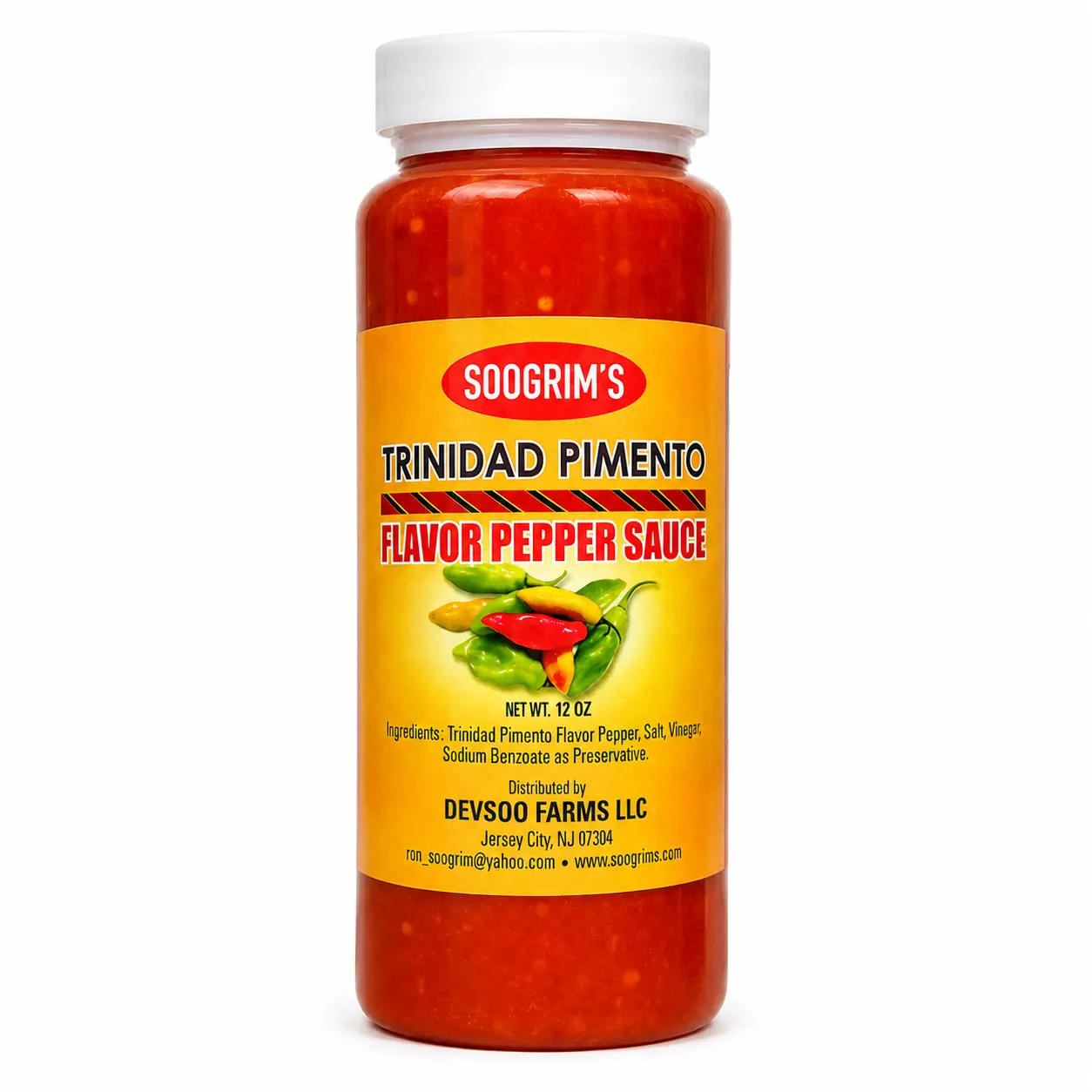 Soogrim's Trinidad Pimento Pepper Sauce - 12 oz