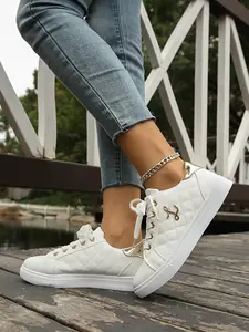 Women's Fashion Versatile Comfortable Breathable Casual Shoes Sneaker, Soft Sole Anti-Slip Design, Durable All-Season Wear