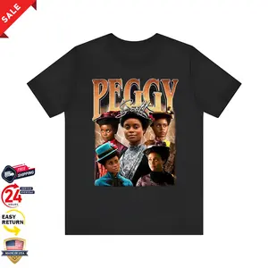 Peggy Scott Bootleg Vintage T-Shirt Featuring Retro 90s Style and Victorian Era Costume Aesthetic for Period Drama Fans
