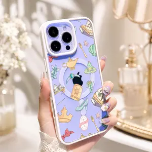 Magnetic Smartphone Case - Dreamy Magic, Soft TPU Shockproof Silicone Casing, MagSafe Compatible, Wireless Charging Support, Transparent Option, Protection for iPhone 17, 16 Pro Max, 15 Pro, 14, 13, 12, 11, X, Spooky Gift Cellphone Accessories