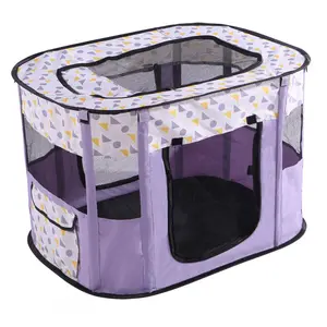 Fashionable Foldable Rectangular Pet Cage (S/L) for Dogs And Cats, Pet House And Playpen, Portable Tent Fence for Puppies And Kittens, Puppy Play Pen