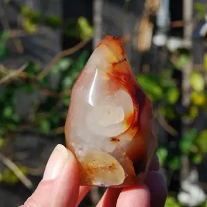 2.5in 123g Carnelian Crystal Flame Tower, Madagascar