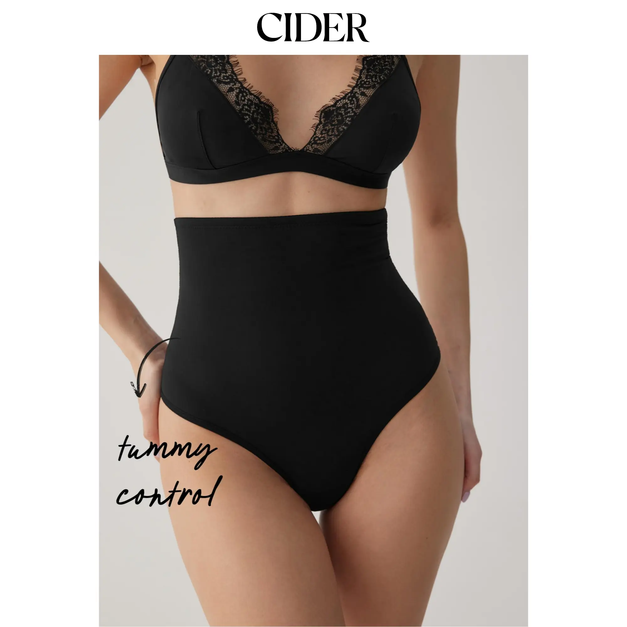 Cider Jersey High Rise Solid Shapewear