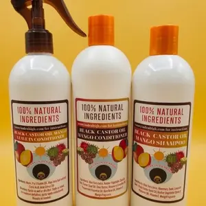 Mango Black Castor Oil Wash Day Bundle Conditioner Haircare Organic Cleanse