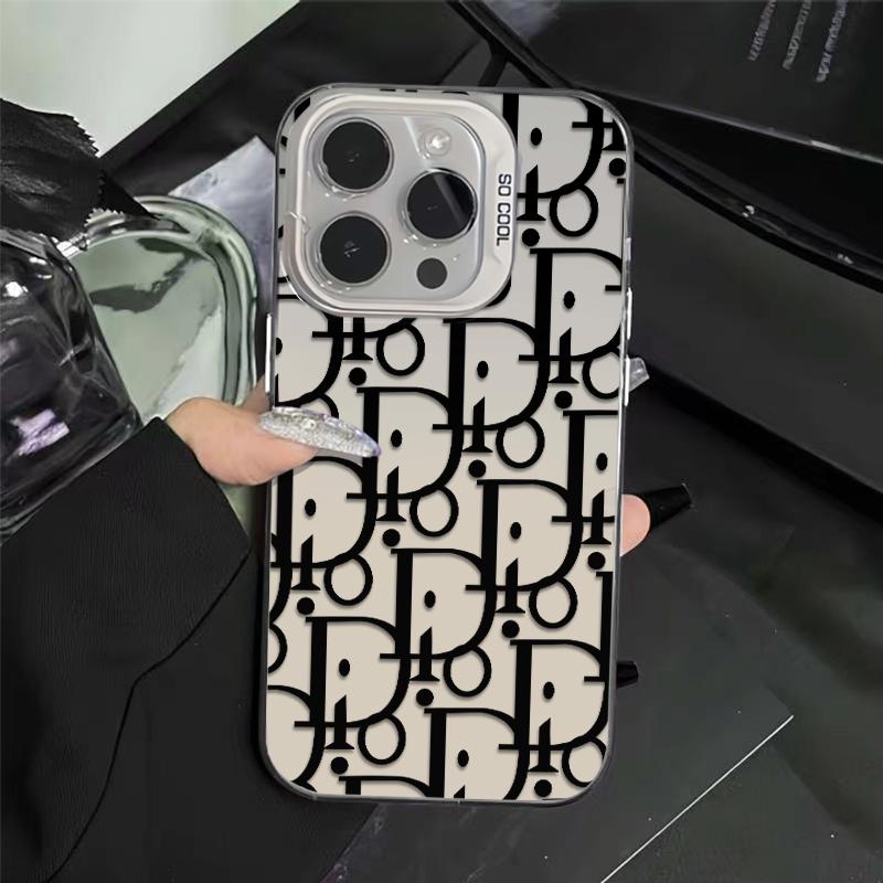 Sleek Modern Letter Pattern  Phone Case Durable Hard Acrylic Back Case With An Anti-Yellowing Coating, Made From High-Quality Designed For Reliable Drop Protection For Your Phone For iPhone 17.16.15.14.13.12.11.X.XS.XSMAX.XR.8.7