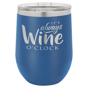 Vacuum Insulated Stemless Wine Tumbler with Lid