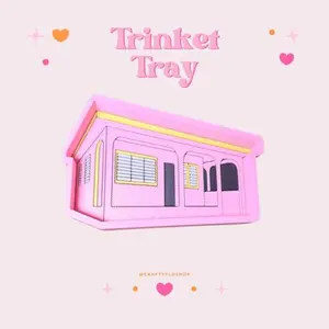 Puerto Rico Inspired inspired 3D Printed Trinket Tray | Trinket Dish| Jewelry & Desk Catchall Dish