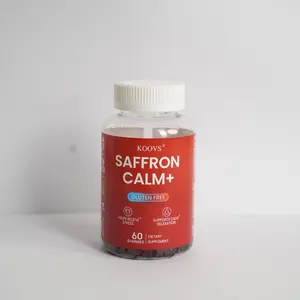 Nature's Gate Edible Saffron Gummies, 60-Count Women's Semi-Finished Dietary Healthcare Supplement - Prop 65 Safe, Supports Stress Relief, Hormonal Balance