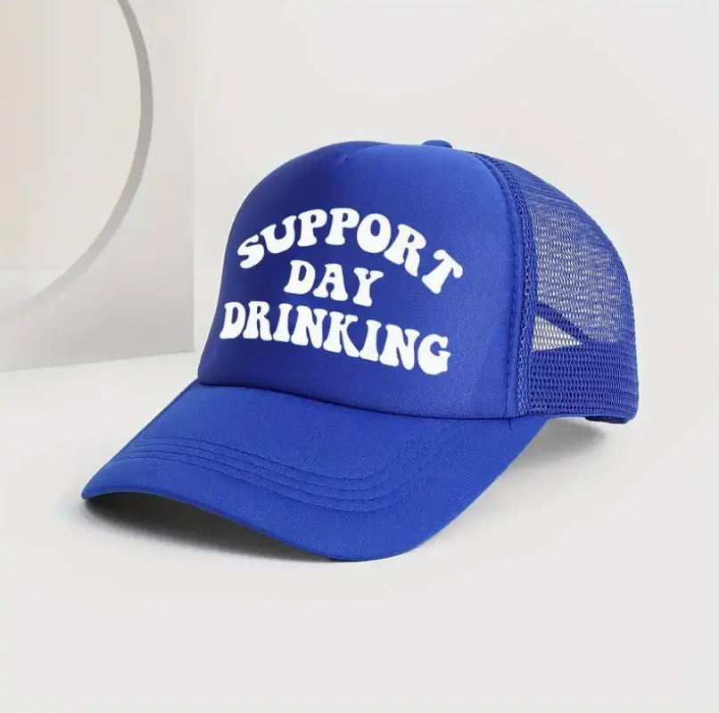 Support Day Drinking Trucker Hat, Foam Snapback Trucker Hat, Funny Hats, Unisex Hats, Drink, Friends, Funny, Dad Gifts, Vacation hat, Golf Hat