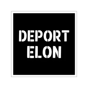 Deport Elon Sticker, Anti Trump Sticker, Democracy Sticker, Political Sticker