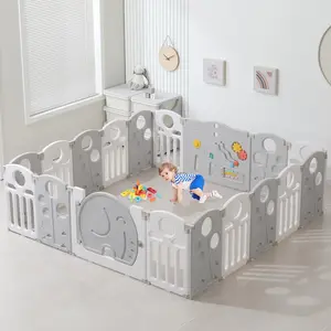 Baby Playpen,for Kids and Toddlers,Kids Activity Centre Safety Play Yard,Safety Gates for Indoor&Outdoor,Sturdy Baby Fence Area,Portable, Educational, and Safe Play Yard 18 Panels