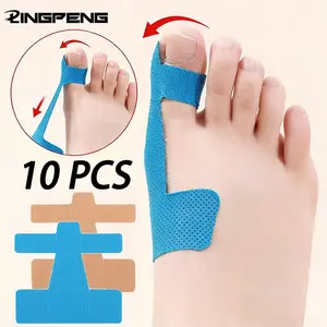 10PCS Bunion Corrector & Pain Relief Kinesiology Athletic Tape For Bunions & Turf Toe,Big Toe Spacer/Separator/Straightener Tape Kinesiology Sports Tape