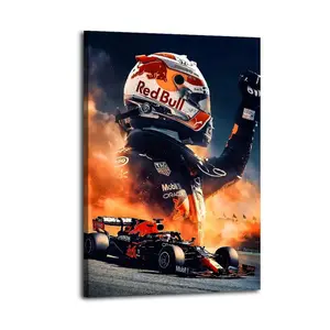 Formula 1 Racing Driver Canvas Painting Oil Painting Wall Art Canvas Poster Decorative Painting Corridor Decoration Home