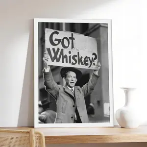 Whiskey Protest _ Retro Speakeasy Bar C Man Cave Decor,vintage, couple，Minimalist Neutral Poster Print, Aesthetic Wall Decor for Bedroom,canvas,posters,wall art.