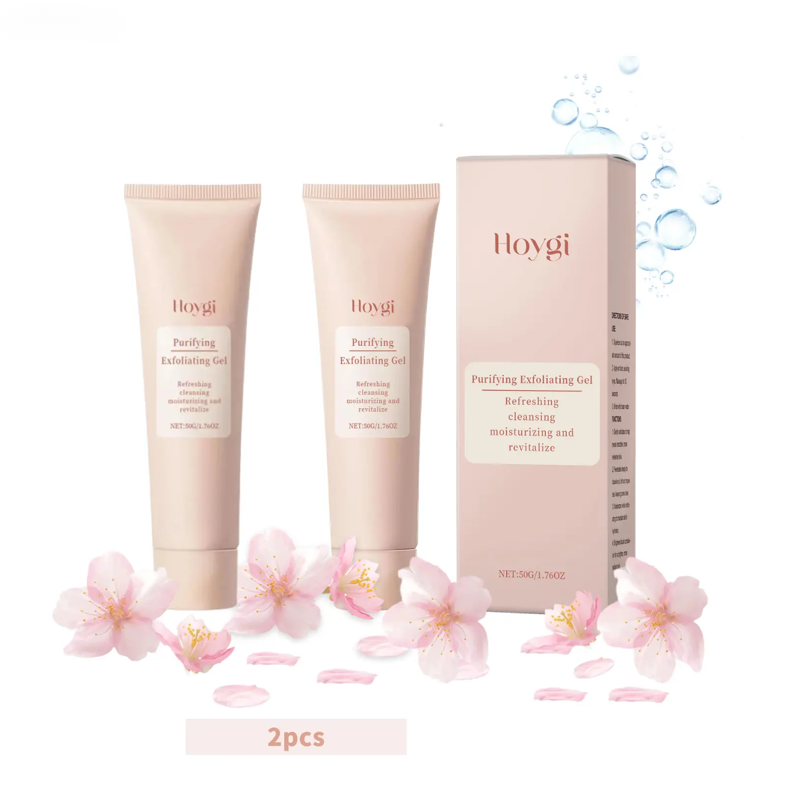 Facial Exfoliating Gel 50g Gentle Cleansing with Glycerin & Carbomer for Smooth Skin Care & Moisturizing