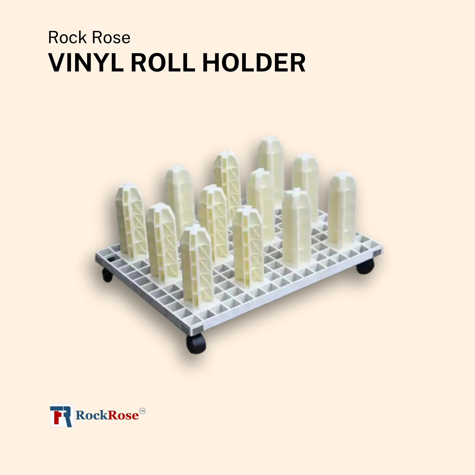 Movable Vinyl Roll Holder - Mobile Solution for Car Wrapping, Window Tinting, and Paint Protection Film Applications Organizer Racks Adjustable Installation