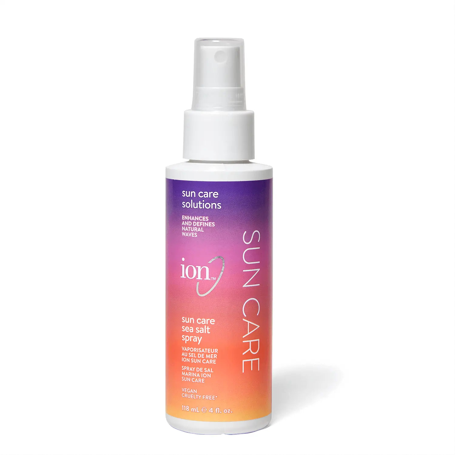 ion Sun Care Sea Salt Spray, Enhances natural waves, Adds volume, Reduces frizz, 4 Fl Oz