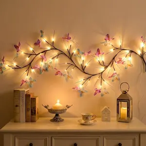 Butterfly Shape 36 LED Wall Decor Light Fixture, Led Wall Lights, Indoor Home Lighting Design, Energy Efficient F Rated Model Xinghao Gctd002
