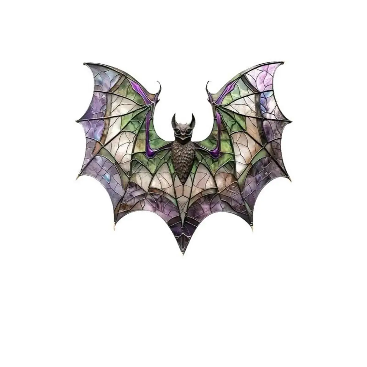 Christmas Themed Bat Design Hanging Decoration, 1 Count Colorful Bat Design Hanging Ornament, Window Hanging Decoration for Home Farmhouse Garden Part