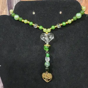 Tree Charm Green Rearview Mirror Hanger