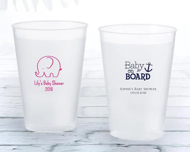 Kate Aspen 18146NA-BB 12 oz Personalized Frosted Flex Cup - Baby Shower