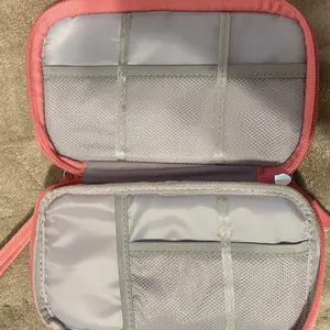 Product Review of Cable Storage Bag, Portable Double Layer Makeup Storage Box, Waterproof Stationary Storage Container, Travel Organization Pouch for Outdoor Travel, Gift Choice #TOP PICKS from N**y