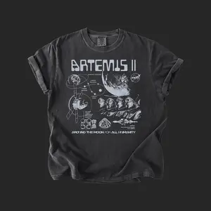 Artemis II NASA Mission T-Shirt: Vintage Feel, DTG Print, Space Exploration Apparel
