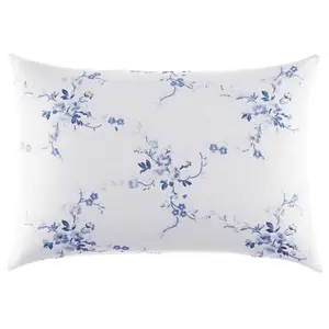 Laura Ashley Ch arlotte China B lue 14" X 20" B reakfast Pillow