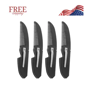 4-Pack Handmade Sawcut Mustache Comb