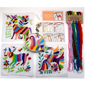 Feather Luna DIY Otomi Embroidery Kit Beginner