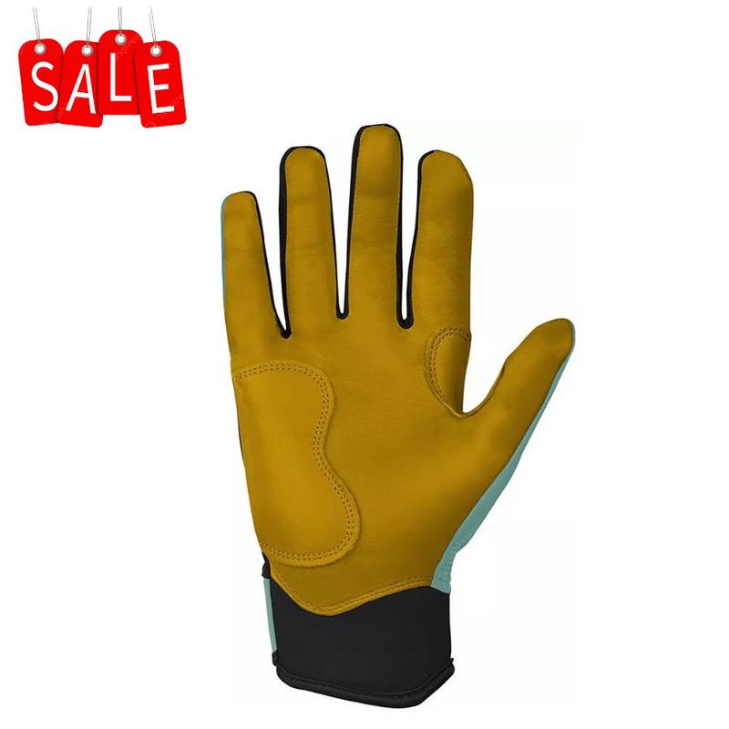 Men's Bear Series Short Cuff Batting Gloves-Liberty Green, durable grip lightweight breathable material enhanced control comfortable fit for baseball softball training games