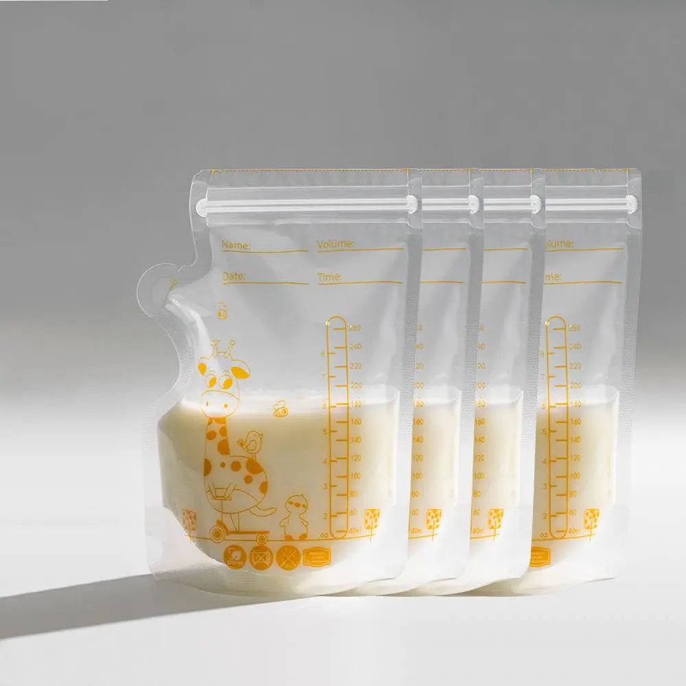 Milk Storage Bag, 30/60/100pcs Leak Proof Milk Storage Bag with Pour Spout, Milk Storage Container for Home Use, Baby Essentials, Plastic Milk Container, Milk Bags, Breastmilk Storage Bags