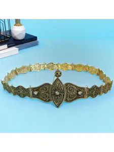 Traditional retro ethnic wedding robe banquet jewelry metal decorative belt wedding gift marriage