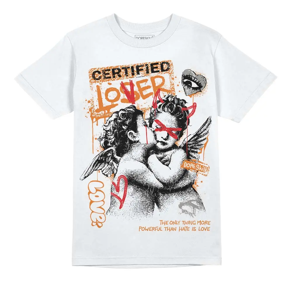 DopeSkill Graphic Tees Orange Citrus 3s Streetwear Unisex Cool T-Shirt Sneaker Colour Matching Certified Lover Graphic