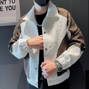 2025 New Style Autumn Fashion Trends Advanced Handsome Colored Polo Coat Jacket Casual and Versatile Design Men's Jacket Menswear Tops