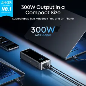 【Anker Prime  Power Bank】300W Max, 26,250mAh 3-Port Portable Charger, TSA-Approved Two-Way Fast Charging Battery with App Control for MacBook, iPhone 17/16 (Base Not Included)