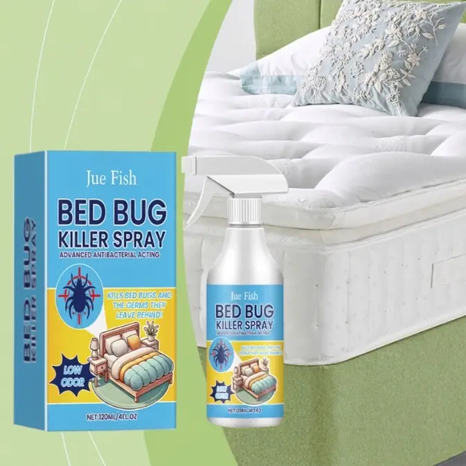Natural Plant Extract Bed Bug & Flea Eradicator Spray - Kid & Pet Safe, Odorless, Stain-Free, Mite-Killing Home Defense for Mattress & Household Surfaces