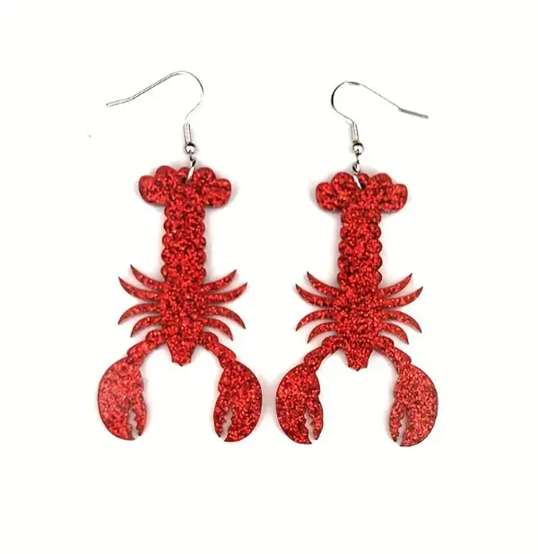 Earrings - Crawfish Sparkles