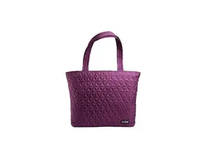 Medport 7447FFP2562 Fit & Fresh Metro Quilted Tote with Lunch Compartment - Plum